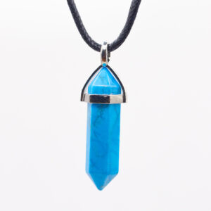Blue Howlite point pendant
